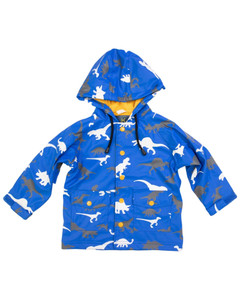 Colour Change Dino Raincoat Victorian Blue Colour Change Dino Raincoat Victorian Blue