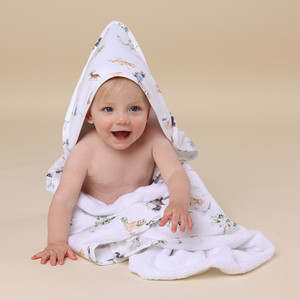 Organic Hooded Baby Towel - Assorted Organic Hooded Baby Towel - Assorted