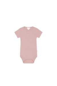 Organic Cotton Modal Darcy Rib Tee Bodysuit - Doll