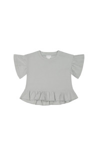 Pima Cotton Courtney Ruffle Top - Dawn Pima Cotton Courtney Ruffle Top - Dawn