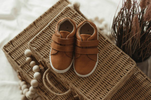 Brown Wax Leather Sneakers Brown Wax Leather Sneakers