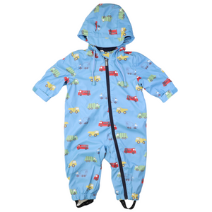 Trucks Polar Fleece Lined Zip Rain Suit - Airie Blue Trucks Polar Fleece Lined Zip Rain Suit - Airie Blue