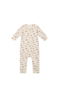 Organic Cotton Reese Zip Onepiece - Avion Shell