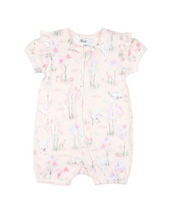 Florence Short Sleeve Zip Romper Florence Short Sleeve Zip Romper