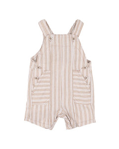 Beige Stripe Overalls Beige Stripe Overalls