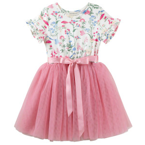 Summer Meadow Short Sleeve Tutu Dress Summer Meadow Short Sleeve Tutu Dress