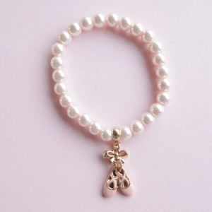 Ballet Slipper Pearl Bracelet