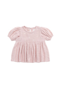 Organic Cotton Muslin Elodie Top - Petite Heart Old Rose Organic Cotton Muslin Elodie Top - Petite Heart Old Rose