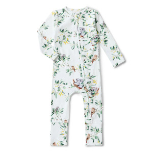Organic Snugglesuit Convertible Romper - Eucalypt Organic Snugglesuit Convertible Romper - Eucalypt