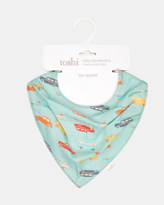 Baby Bib Bandana - Wagon Wheels