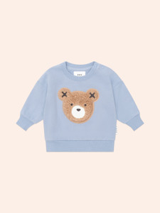 STONE BLUE FURRY HUXBEAR SWEATSHIRT STONE BLUE FURRY HUXBEAR SWEATSHIRT