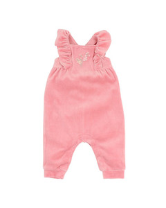 Molly Velour Overalls - Dark Petal