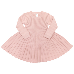 Knit Swing Dress - Dusty Pink