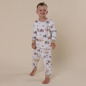 Organic Long Sleeve Pyjamas - Diggers Organic Long Sleeve Pyjamas - Diggers