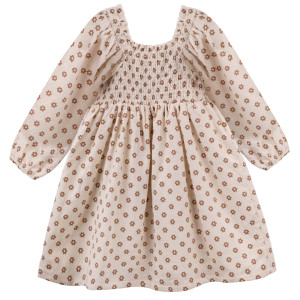 Everly L/S Puff Sleeve Dress - Biscuit Everly L/S Puff Sleeve Dress - Biscuit