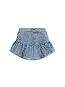 Dreamy Denim Frilly Skirt