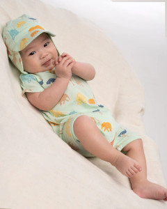 Short Sleeve Onesie Banjo - Congo Oasis Short Sleeve Onesie Banjo - Congo Oasis