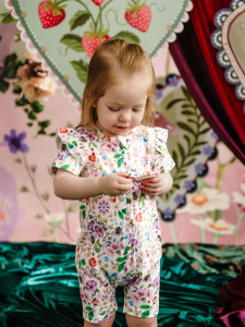 Secret Diary Precious Shorty Frill Coverall - Egret Secret Diary Precious Shorty Frill Coverall - Egret