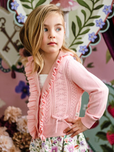 All my Hearts Bow Cardigan - Light Strawberry All my Hearts Bow Cardigan - Light Strawberry