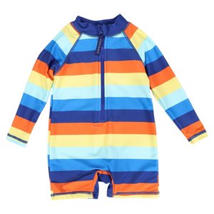 Striped Sunsuit - Navy Striped Sunsuit - Navy
