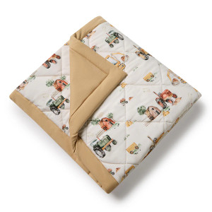 Diggers & Tractors Organic Cotton Cot Comforter