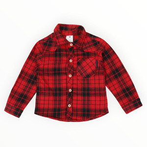 Cotton Flannel Shirt - Red