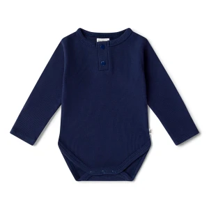 Organic Long Sleeve Bodysuit - Moonlight