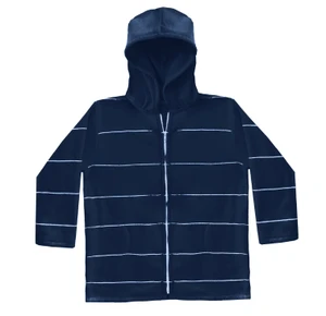 Salty Beach Zip Hoodie - Navy