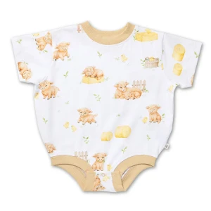 Highland Cows Organic Oversized Romper