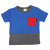 Colour Block Tee - Blue Colour Block Tee - Blue