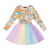 Rainbows and Flowers Circus Dress