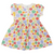 Flower Print Cotton Dress - Cloud