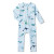 Organic Snugglesuit Convertible Romper - Ocean Blue Organic Snugglesuit Convertible Romper - Ocean Blue