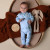 Organic Snugglesuit Convertible Romper - Ocean Blue Organic Snugglesuit Convertible Romper - Ocean Blue