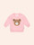 BLUSH FURRY HUXBEAR SWEATSHIRT