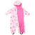 Dancing Unicorns Polar Fleeced Lined Rainsuit - Pink Dancing Unicorns Polar Fleeced Lined Rainsuit - Pink
