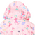 Dancing Unicorns Polar Fleece Lined Raincoat - Pink