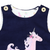 Unicorn Cord Pinafore Dress - Navy