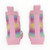 Glitter Rainbow Short Gumboot - Pink