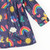 Spring Rainbow Fleece Lined Raincoat Navy