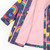 Spring Rainbow Fleece Lined Raincoat Navy