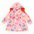Spring Rainbow Fleece Lined Raincoat Pink