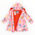 Spring Rainbow Fleece Lined Raincoat Pink