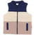 Contrast Padded Knit Vest - Chestnut/Navy