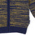 Fleck Knit Zip Hooded Jacket - Mustard/Navy