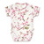 Short Sleeve Organic Kimono Bodysuit - Cherry Blossom
