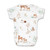 Short Sleeve Organic Kimono Bodysuit - Woodland Tales