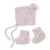 Merino Wool Bonnet & Booties - Pink