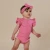 Candy Rib Short Sleeve Organic Bodysuit with Frill