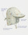 Flap Cap Arcadia UPF 50+ -Gumnut Babies Eucalypt